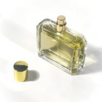 Flacon pulvérisateur en verre de luxe transparent de haute qualité 100 ml pour emballage cosmétique, flacon de parfum vide