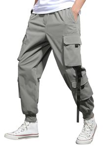 Vente en Gros Pantalons pour Hommes Pantalon de <span class=keywords><strong>Jogging</strong></span> Décontracté en Coton Pur de Couleur Unie Pantalon Cargo pour Hommes - Product Image 4