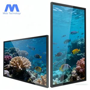 شاشة عرض رقمية شفافة مقاس 55 بوصة للتثبيت على الحائط، شاشة لمس فائقة الدقة 4K، شاشة عرض شفافة فائقة النحافة - Product Image 1