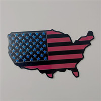 Emblema de Guardabarros con Mapa de la Bandera de EE. UU. Personalizado al por Mayor para Autos, Camiones, Laptops y Decoración de Pared