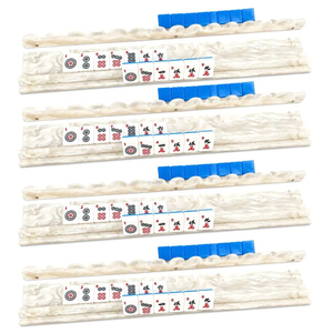Premium Acrylic Mahjong Racks with Magnetic Pushers Set of 4, 20 inch Scalloped Mahjong Racks - Product Image 1