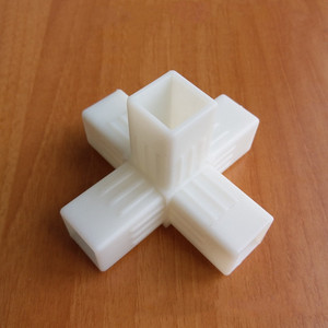 Sản Xuất Theo Yêu Cầu Chất Lượng Cao 25 Mm Nhiều Đường Ống Vuông Khác Nhau Phụ Kiện Cho Góc Bàn Đầu Nối Nhựa Cho Ống Vuông - Product Image 5