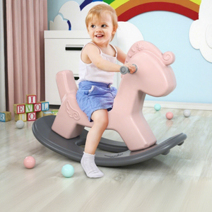 Cheval à <span class=keywords><strong>Bascule</strong></span> pour Enfants en Plastique HDPE Écologique, 3-8 Ans, Sûr, Conception Anti-Renversement à 35 Degrés, Style Simple, Unisexe, Jouet d'Intérieur/Extérieur - Product Image 3