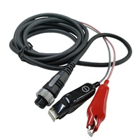 Câble d'alimentation séparateur pour moulinets de pêche électrique, prise aviation femelle 2 broches vers câble d'alimentation pour moulinets de pêche, âme en cuivre