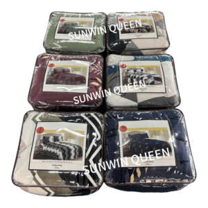 Vente en gros de lot de literie en flanelle d'hiver lot de 3 pièces de luxe Borrego couette king size ensemble de couette en flanelle pour l'hiver - Product Image 5