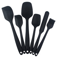 Ensemble de spatules en silicone monobloc, résistantes à la chaleur, antiadhésives, ustensiles de cuisine et de pâtisserie
