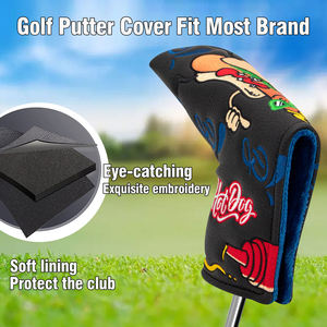 High Quality Pu Leather Golf Club Headcovers Customised Golf <b>Putter</b> Head Cover Pu Leather Embroidered Golf <b>Headcover</b> Custom - Product Image 5