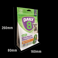 Pochette Doypack pour aliments pour animaux de compagnie, avec poignée durable et trou de suspension, taille personnalisée, en matériau haute qualité, résistante à l'humidité et anti-fuite, pour le stockage d'aliments pour chiens et chats