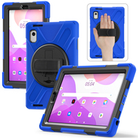 Housse de protection en silicone antichoc pour tablette Lenovo Tab M9 9 pouces TB310FU 2023, rotation à 360 degrés, sangle de maintien, béquille