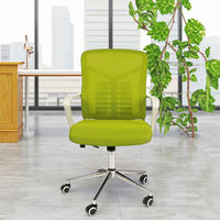 Chaise de bureau ergonomique multifonction à la mode Chaise de visiteur tournante de refroidissement en tissu maillé stable moderne pour table d'ordinateur