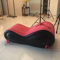 Canapé Gonflable en Forme de S pour Positions Amoureuses, Chaise Longue Sexuelle pour Adultes