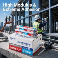 Adhésif de construction multi-usages flexible, élastique, résistant aux intempéries, neutre, modifié au silane, polymère MS haute performance