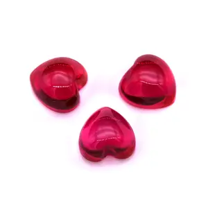 Ruby Synthetische Korund 5A 6mm-8mm Hart Gesneden Platte 5 #