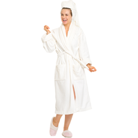 Peignoir de bain en coton éponge de luxe Peignoir d'hôtel haut de gamme Vêtements de nuit pour femmes Peignoirs gaufrés avec logo personnalisé