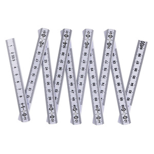 Regla de medición <span class=keywords><strong>multi</strong></span>ángulo de plástico ABS de 1M de largo, regla plegable de dibujo multisección portátil de ángulo fijo con perno de Metal con logotipo - Product Image 6