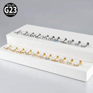 Gaby ювелирные изделия G23 F136 титановые серьги-гвоздики с плоской спинкой - Product Image 6