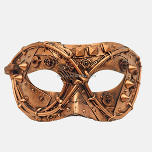 スチームパンクハロウィンゴースト怖いホラーコスプレプラスチックパーティーマスク衣装テーマパーティー - Product Image 5
