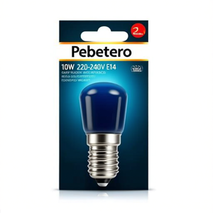 Lampadina a incandescenza blu Pebetero 10W 220-240V E14 - Product Image 2
