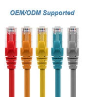 Câble Ethernet de communication DENIXI OEM personnalisable de 1M à 100M, vente en gros d'usine, câble patch CAT6A CAT6