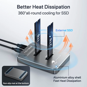 Дубликатор ACASIS 20 Гбит/с NVMe <span class=keywords><strong>M</strong></span>.2 двухсекторный автономный Клон USB C на NVME док-станция для M2 SSD <span class=keywords><strong>M</strong></span> корпус жестких дисков - Product Image 5