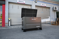 Générateur au gaz naturel 10-15KW à 2 cylindres, faible bruit, ATS intégré, double enveloppe, AVR pour usage en entrepôt