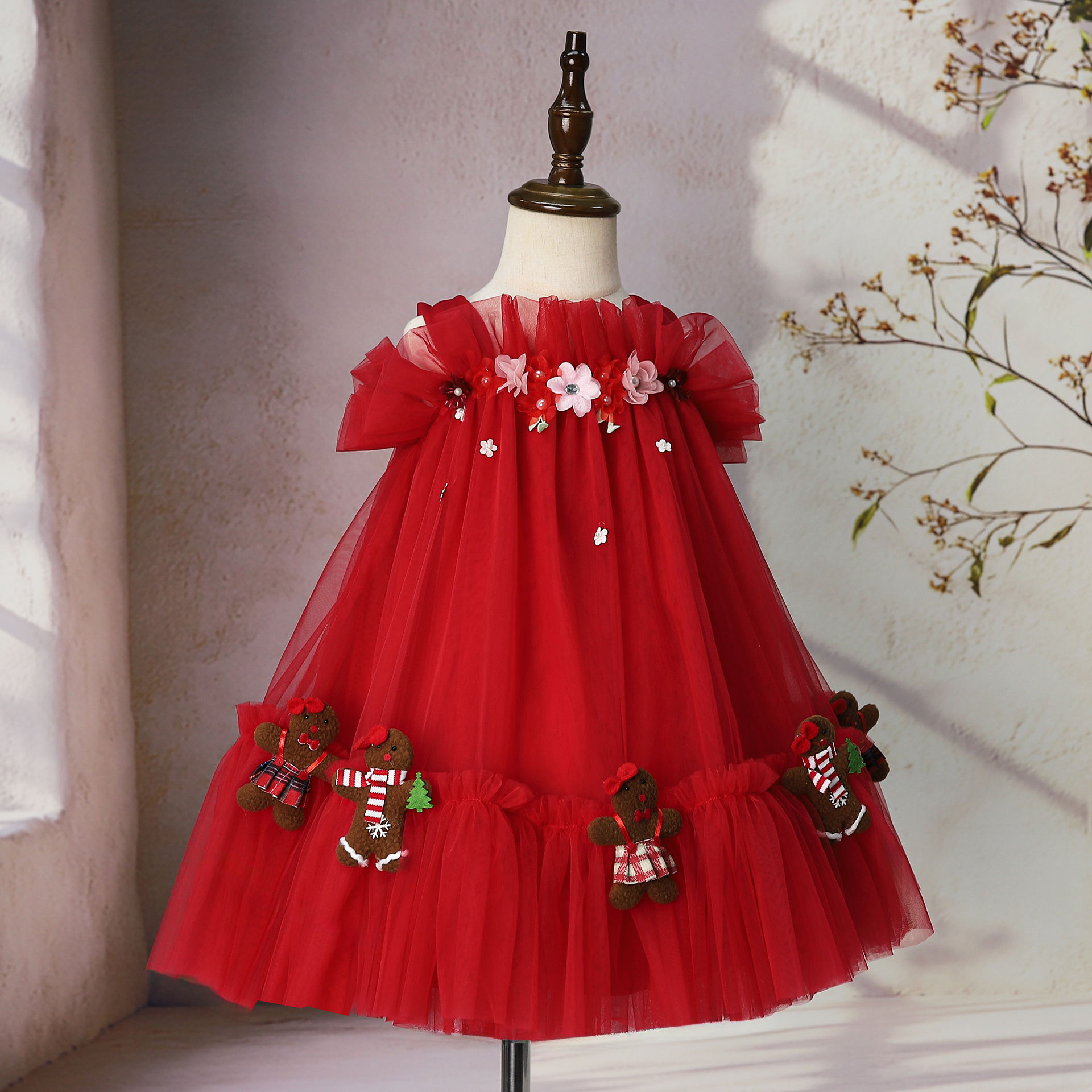 Simple Plain Child Frock Design Party Wear for Girls