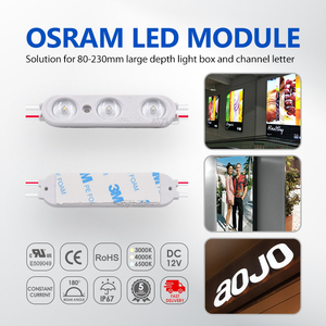 Module d'Éclairage Ultra Lumineux 2,5W 3 LED avec Lentille à 180 Degrés, Étanche IP67, SMD 2835, DC 12V 24V pour Lettres Lumineuses et Enseignes Publicitaires - Product Image 6