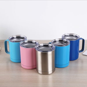 Tazza da 12 once <span class=keywords><strong>con</strong></span> doppio manico isolata in acciaio inossidabile per tisane <span class=keywords><strong>con</strong></span> manico - Product Image 2