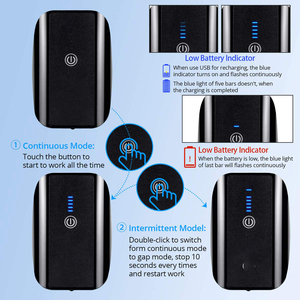 Bomba de oxígeno con batería USB recargable portátil para agua dulce y salada accesorio de pistola de lanza de pesca con tubo de piedra de aire y adaptador - Product Image 2