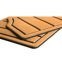 Tapis de sol moderne en vinyle de teck marron marin antidérapant Click pour l'extérieur Sea Deck Yacht Deck Flooring Made Eva Foam