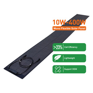 Tùy Chỉnh Hẹp 12V Linh Hoạt Tấm Pin Mặt Trời Mỏng Năng Lượng Mặt Trời Bảng Điều Khiển Dải 50W 75W <span class=keywords><strong>90W</strong></span> 100W 150W Mono PV Mô-đun Cho Ban Công Hàng Rào Lan can - Product Image 2