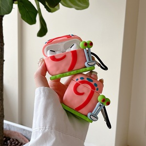 Étui pour écouteurs Snail Pro tridimensionnel, 1ère, 2ème et <span class=keywords><strong>3</strong></span>ème générations, antichoc, souple, adapté aux dessins animés - Product Image 1