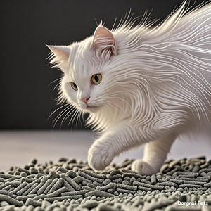 Arena ecológica para gatos Dongnai PETS Factory, 2kg, 2,7 kg, 3,1 kg, arena biodegradable compuesta de tofu, almidón, fibra vegetal de maíz - Product Image 1