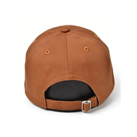Nouvelle Casquette de Baseball Tendance à 6 Panneaux avec Broderie Mini Chrysanthème et Logo sur le Panneau Gauche, Boucle Ajustable Or Cuivre, 100% Coton