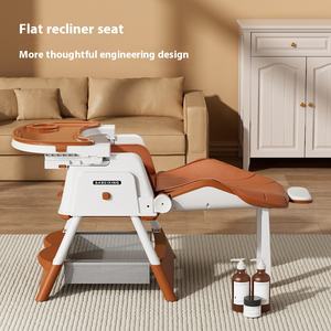 Modern Children's Dining Chair Portable Plastic Foldable Baby Mobile Eating Shampoo Adjustable Chair Wholesale <strong>for</strong> Households - Product Image 4