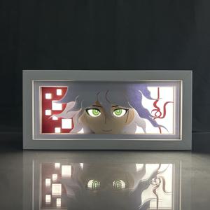 Anime eye Light Box <span class=keywords><strong>Danganronpa</strong></span> <span class=keywords><strong>3</strong></span> Nagito Komaeda Lightbox Personnaliser Manga Led Night Lamp Chambre à coucher Décoration Veilleuse Animation - Product Image 2