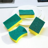 Brosses de nettoyage Sunshine Kitchen, lot de 5, éponges rectangulaires en microfibre, tampons à récurer double face, éponge à vaisselle moussante