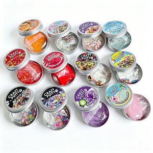 Kawaii Clear <b>Slime</b> Putty <b>Toy</b> Cartoon Fruit Dessert Theme Girls Boys Creative Handmade Decoration Wholesale Collection - Product Image 1