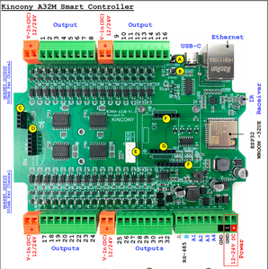 Módulo de relé Ethernet, placa <span class=keywords><strong>ESP32</strong></span>, 32DI, 32DO, interruptor Wifi, soporte HTTP, asistente de hogar ESPhome, Tasmota, 1 unidad - Product Image 4