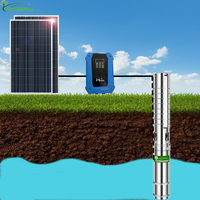 Pompe à eau solaire submersible DC 4 pouces 600W 48V en plastique sans balais pour l'agriculture et l'eau potable
