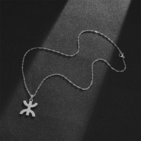 Colliers pendentifs en acier inoxydable avec symboles berbères africains, bijoux marocains