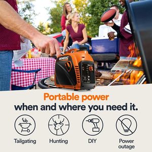 2,500 Watt <b>Gas</b> Powered Portable <b>Generator</b>, Outdoor Use | 2,200 Running Watts, Clean Power, RV, Camping, Home Backup, - Product Image 3