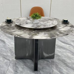 Stainless Steel Dining Table Legs Contemporary Modern Design Restaurant Furniture - Product Image 2