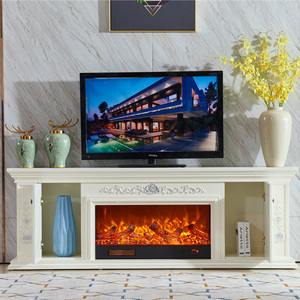 <span class=keywords><strong>Mueble</strong></span> de <span class=keywords><strong>TV</strong></span> de Madera Antiguo Ajustable de 2 m de Estilo Europeo Americano con Panel de Almacenamiento para Sala de Estar, Compatible con Televisores de 65 Pulgadas o Más - Product Image 2