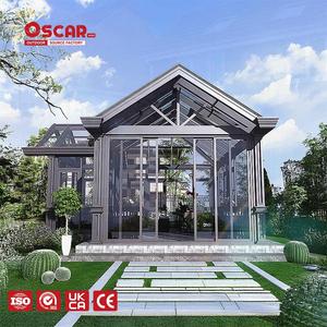 Véranda en verre pour extérieur avec ventilation et protection <span class=keywords><strong>UV</strong></span>, idéale pour les jardins, les patios et les bords de piscine - Product Image 1