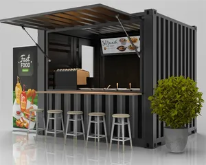 10ft Mini Pop-up cửa hàng container quán cà phê quán bar nhà hàng thức ăn nhanh cửa hàng tiện lợi kiosk gian hàng - Product Image 6