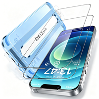 Protection d'écran en verre trempé HD transparent 2.5D 0.33mm avec alignement automatique pour iPhone 18 17 16 15 14 13 12 11 X Pro Max