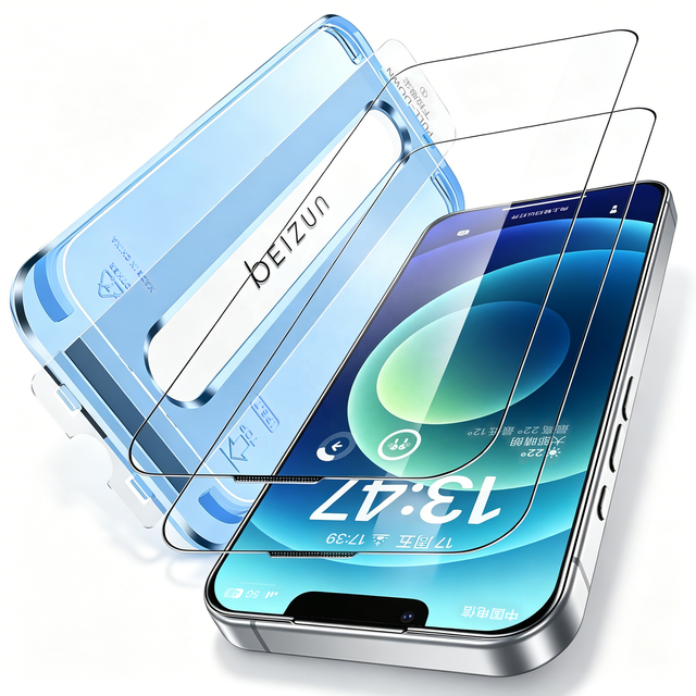 Tempered Glass Screen Protector HD Clear 2.5D 0.33mm Auto Exhaust Align Box for iPhone 18 17 16 15 14 13 12 11 X Pro Max