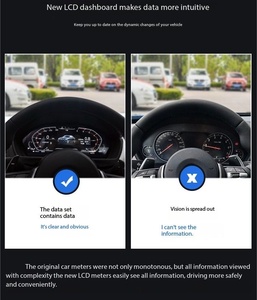 12.3 kỹ thuật số cụm thích hợp cho BMW 1/2/3/4/5/6/7 loạt X1/X2/X3/x4/X5/X6 E60/E70 xe đa phương tiện Máy nghe nhạc Tốc độ màn hình đồng hồ - Product Image 4