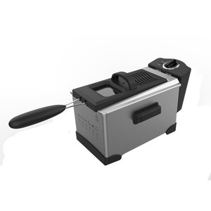 หม้อทอดไฟฟ้าขนาดใหญ่ ความจุเยอะ ขายดี หม้อทอดไร้น้ำมัน หม้อทอดไฟฟ้าแบบจุ่ม  วัสดุสแตนเลส ควบคุมด้วยปุ่มหมุน ได้มาตรฐาน CE CB EMC - Product Image 5